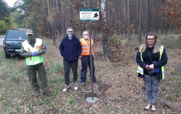 TerenMonitorowany1 Montaż tablic z napisem „Uwaga Teren Monitorowany”