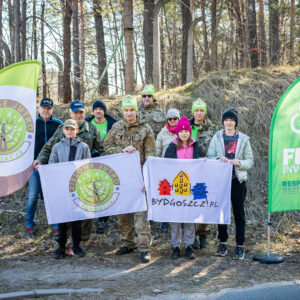 Akcja sprzątania lasu – Bydgoszcz, osiedle Glinki 1